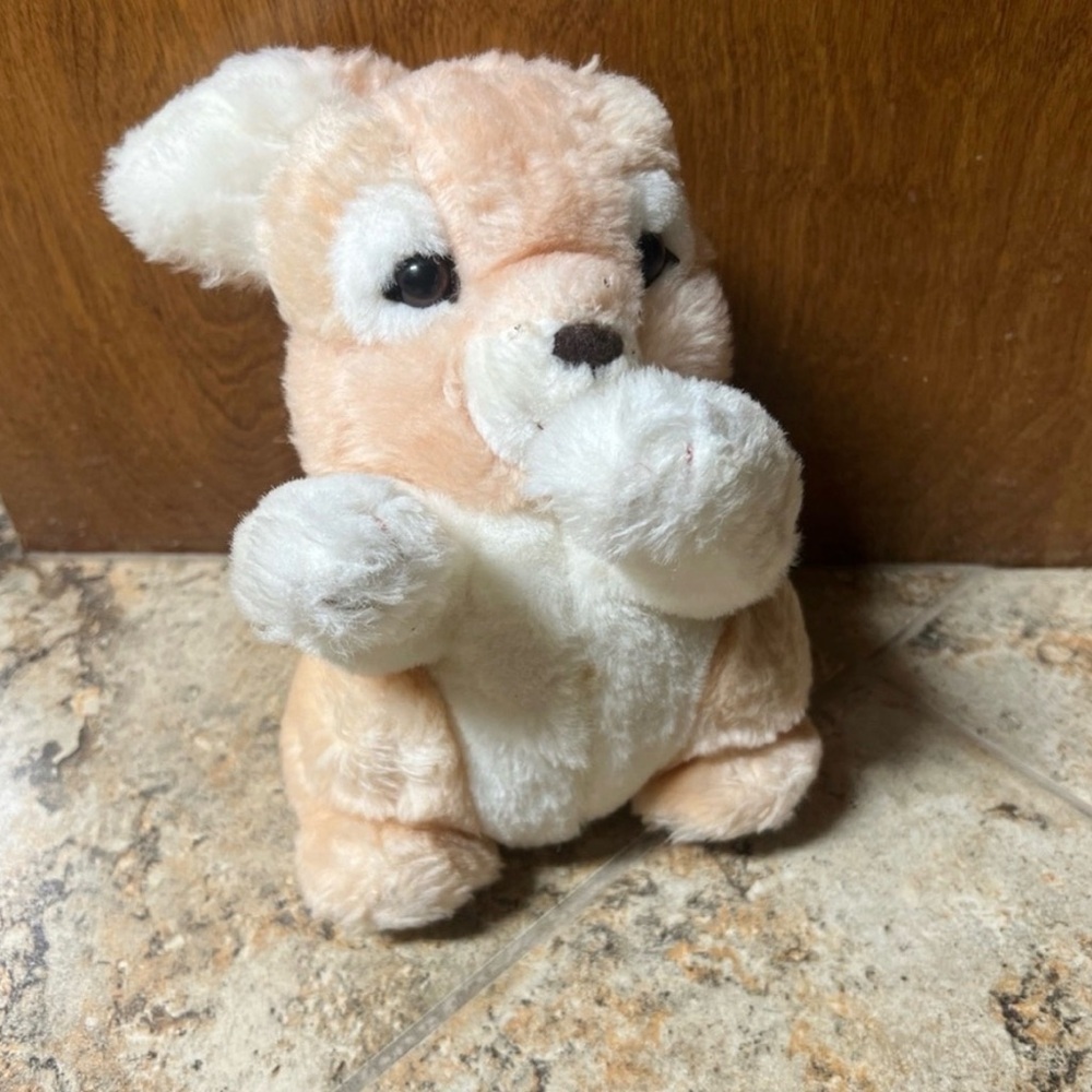 Vintage 90s Adorable Plush Bunny Toy by Deluxe Playthings